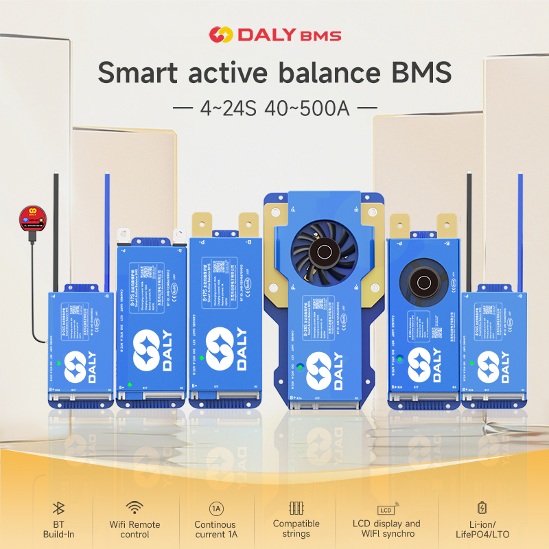 Smart Bms - DALY 100 BMS Lifepo4 4S 7S