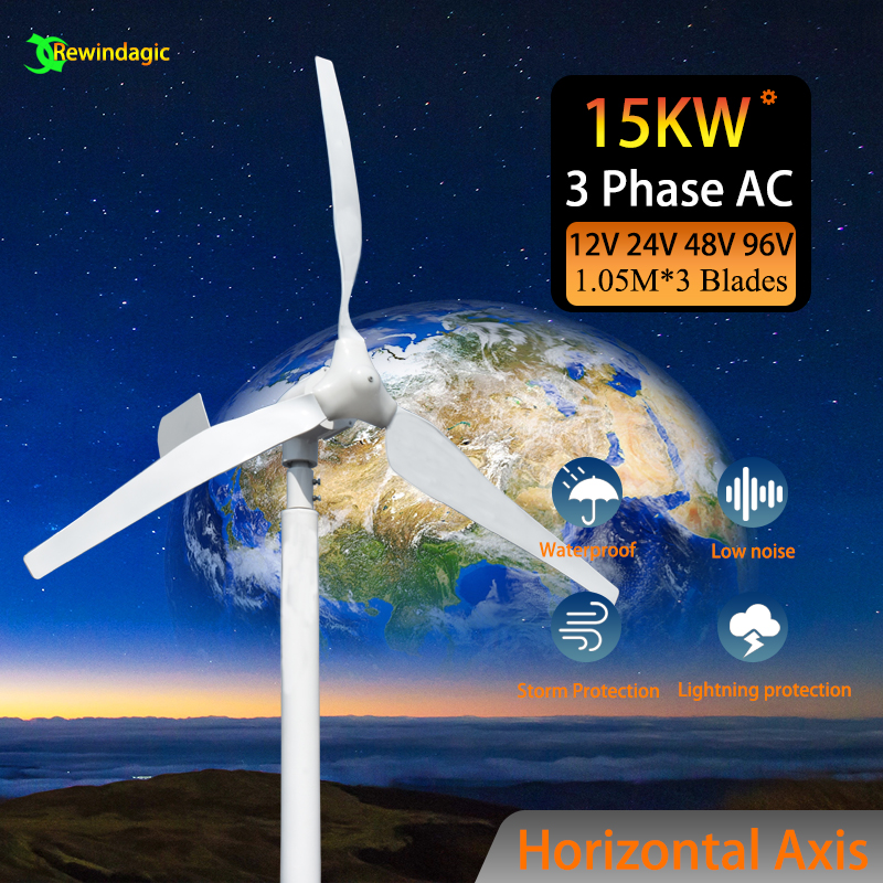 Renewable Energy Is - CE Wind Turbine Generator 15000W 15KW