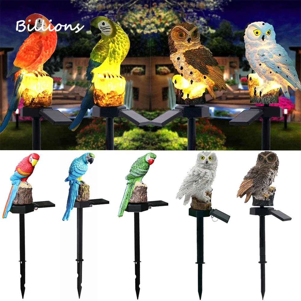 Solar Powered LED Owl Animal H - Renewable Energy House avaliação e preço