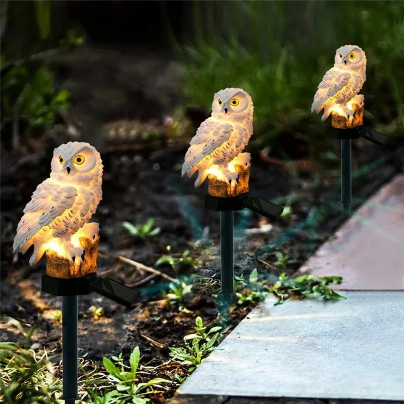 Solar Lamp Owl Animal Solar Ga - Renewable Energy House avaliação e preço
