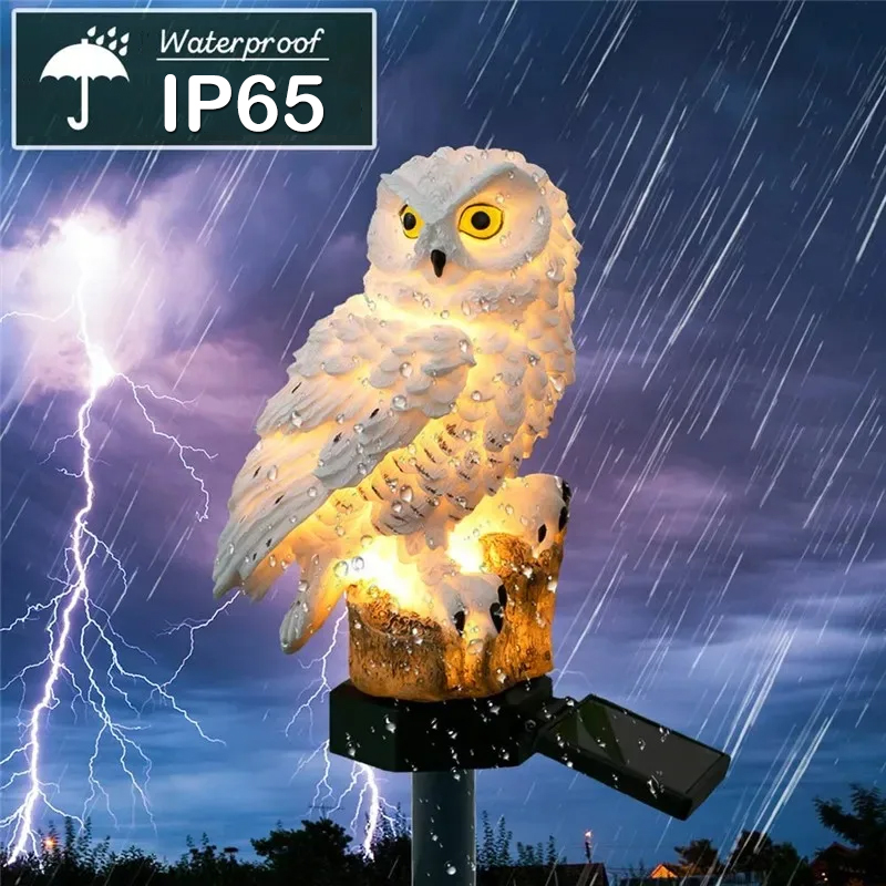 Solar Lamp Owl Animal Solar Ga - Renewable Energy House avaliação e preço