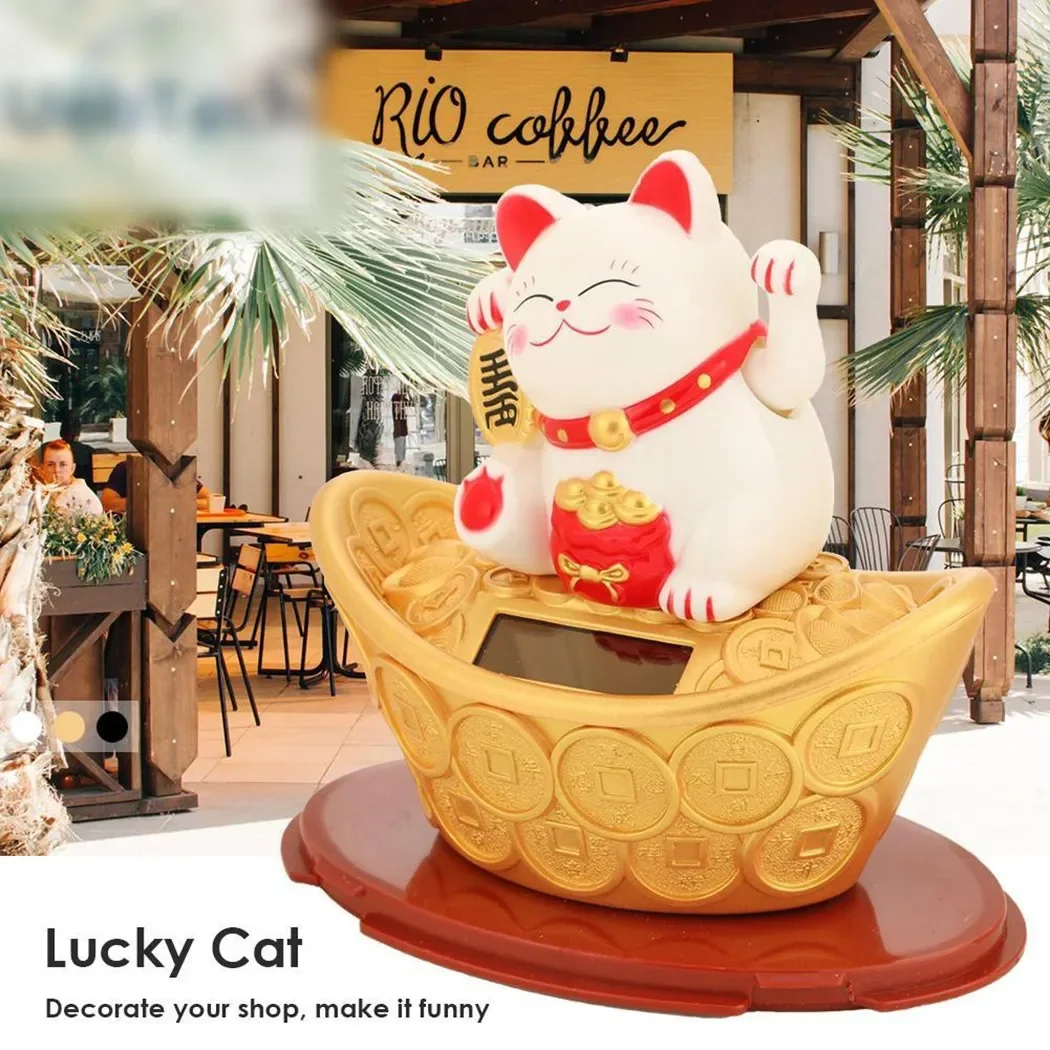 Lucky Cat Cat Wealth Cat Solar - Renewable Energy House avaliação e preço