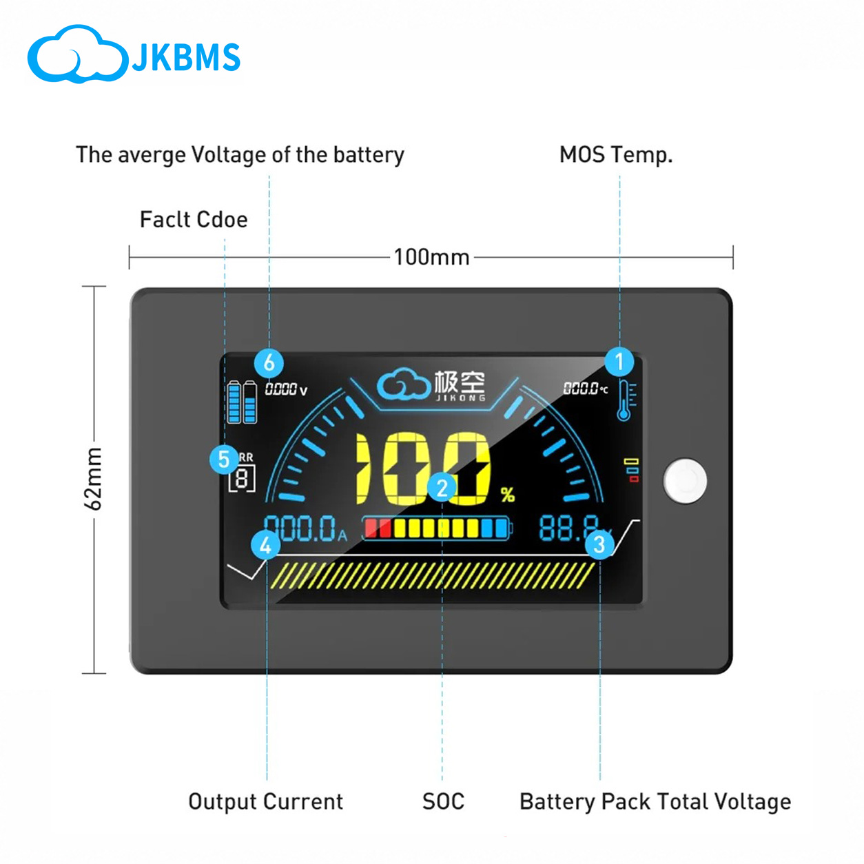 JIKONG JK BMS LCD Display Scre - Smart Bms avaliação e preço