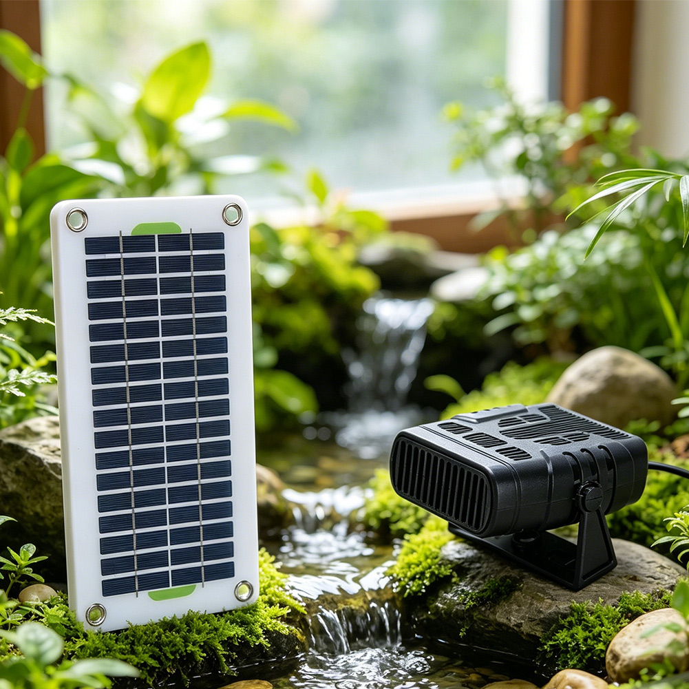 30W 12V Portable Solar Fan Hea - Renewable Energy Vehicles avaliação e preço