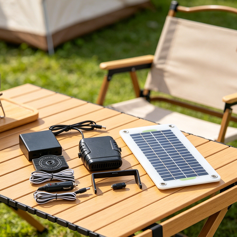 30W 12V Portable Solar Fan Hea - Renewable Energy Vehicles avaliação e preço