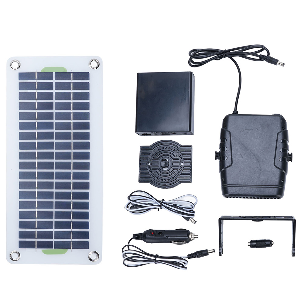 30W 12V Portable Solar Fan Hea - Renewable Energy Vehicles avaliação e preço
