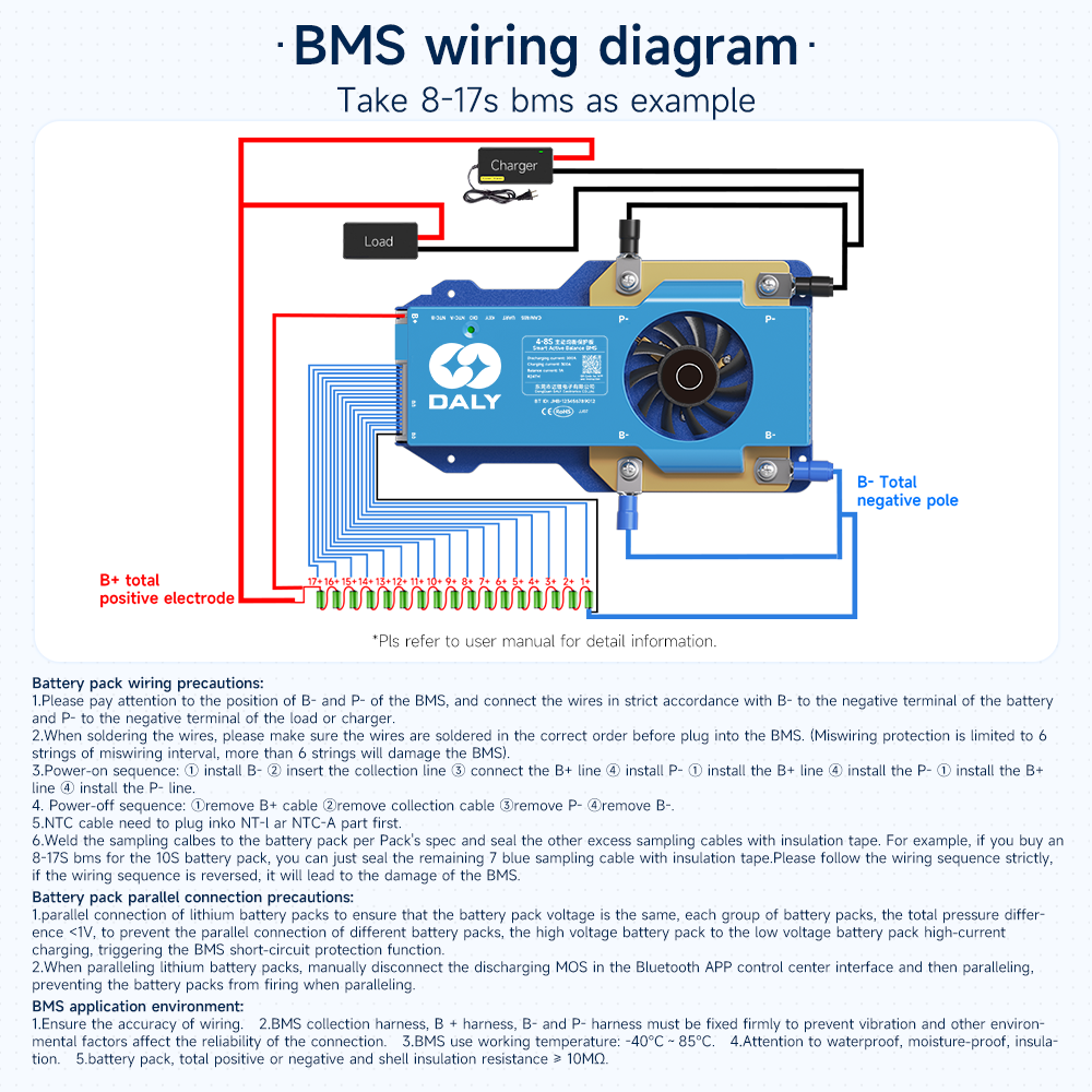 DALY 100 BMS Lifepo4 4S 7S 8S  - Smart Bms avaliação e preço