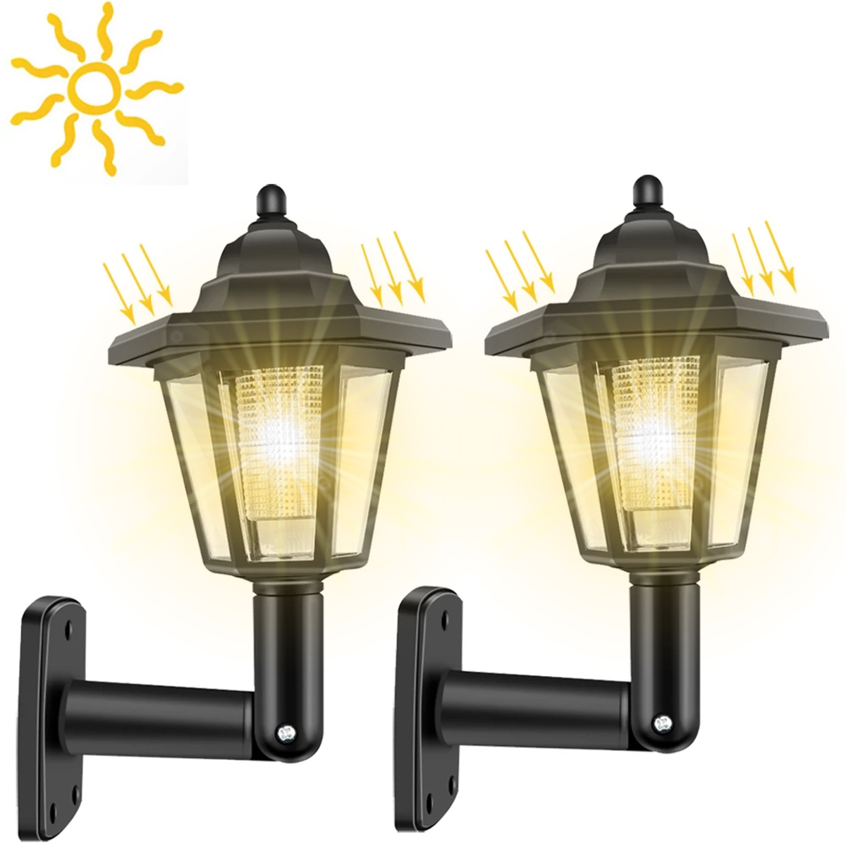 2Pcs Solar Outdoor Light Garde - Renewable Energy House avaliação e preço