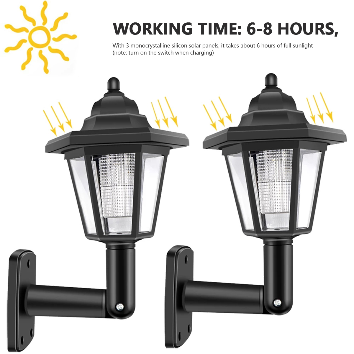 2Pcs Solar Outdoor Light Garde - Renewable Energy House avaliação e preço
