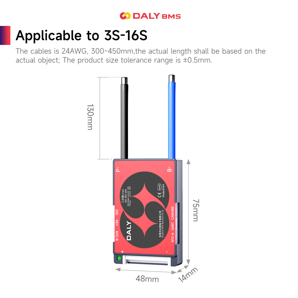 DALY Smart BMS 16S 60V 40A Li- - Smart Bms avaliação e preço