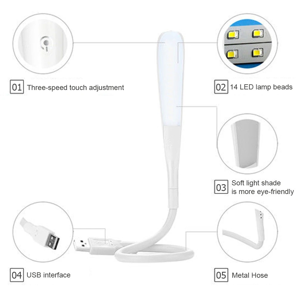 1Pc Mini Portable USB LED Ligh - Renewable Energy Book avaliação e preço
