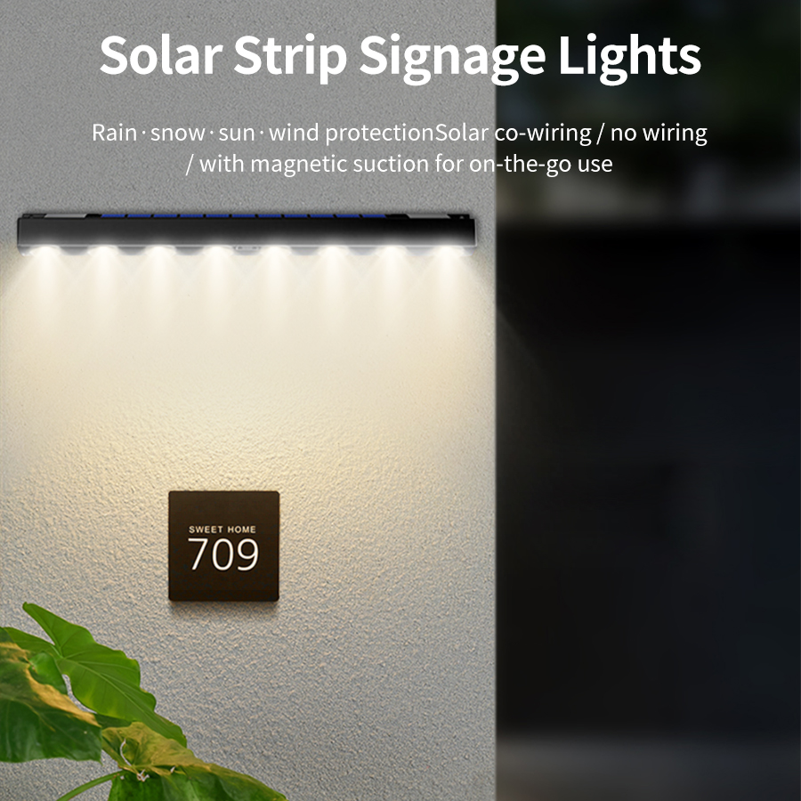 Outdoor Solar LED Address Ligh - Renewable Energy House avaliação e preço